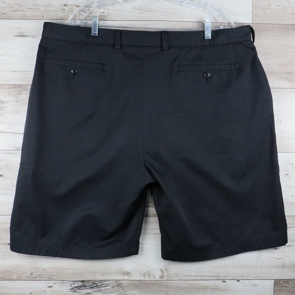 Pebble Beach* Men's 1" Belt Loop Multipocketed ALL Black Performance Shorts~ 42W - Picture 2 of 11